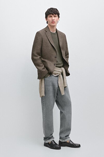 Massimo Dutti CEP DETAYLI KETEN CEKET