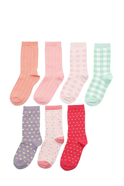 Polaris MULTI 7 LI SKT-G 5PR Çok Renkli Kız Çocuk 7 Li Çorap