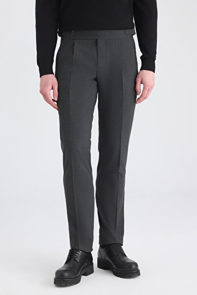 Twn Antrasit Armürlü Kumaş Pantolon