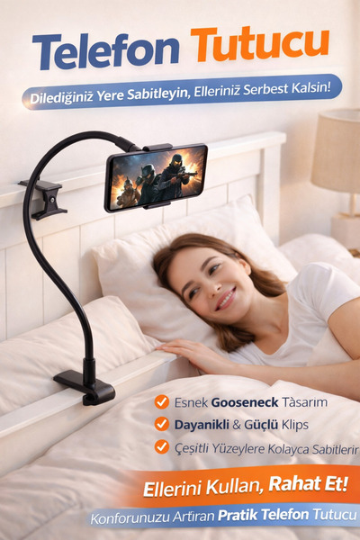 TinyyShop 📱 Esnek Mandallı Telefon Tutucu