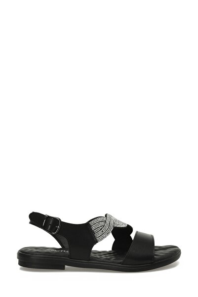 Polaris 325054.Z 5FX Siyah Kadın Düz Sandalet