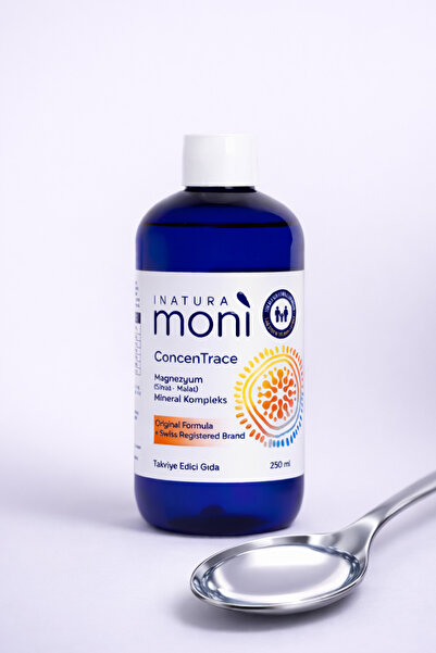 Moni Vitamins MONİ CONCENTRACE 250 ML Sıvı Magnezyum Sitrat-Malat, Çinko, Selenyum, Bakır, Molibden, Krom, Manganez