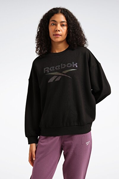 Reebok NEW ID REG CREW Siyah Kadın Sweatshirt