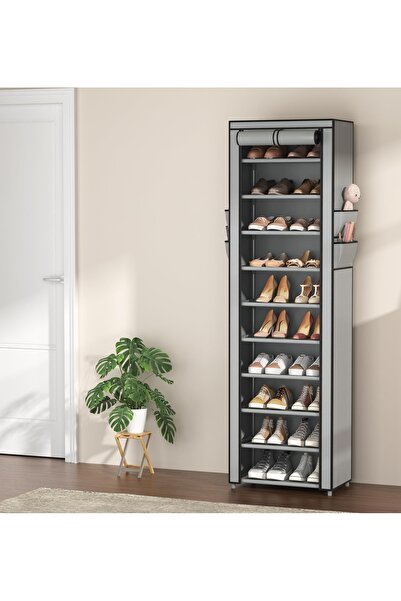 Generic 10 shelves cloth boot cabinet