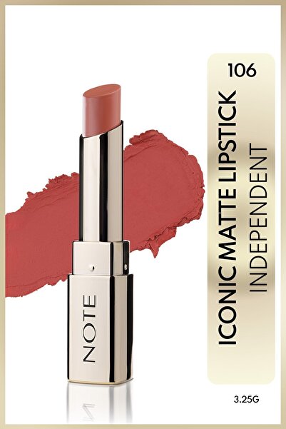 NOTE Iconic Matte Lipstick Kalıcı Mat Ruj 106 Independent - Nude