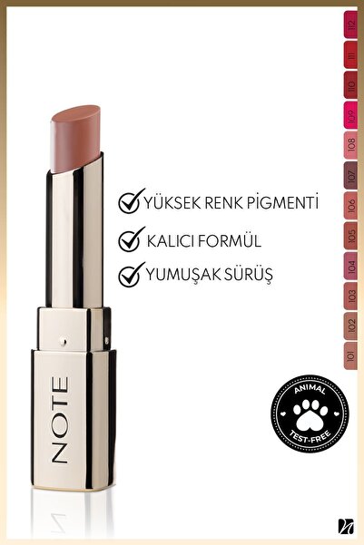 NOTE Iconic Matte Lipstick Kalıcı Mat Ruj 103 Charming - Nude