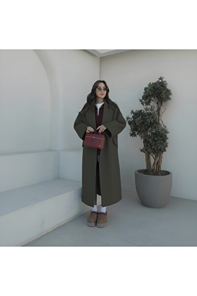 Toridas Kışlık Astarlı Detaylı Kadın Kaşmir Kaban