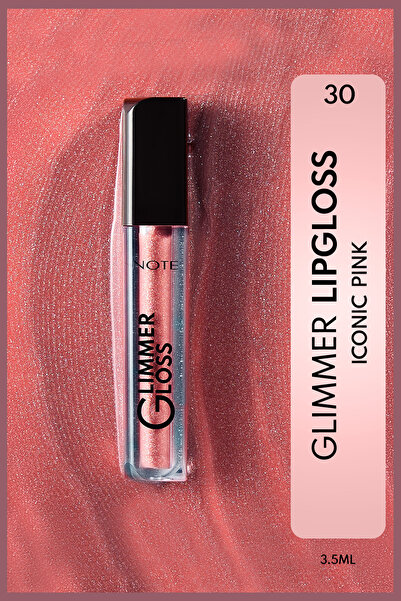 NOTE Glimmer Gloss Işıltılı Nemlendirici Dudak Parlatıcısı - 30 Iconic Pink