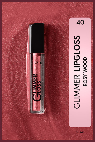 NOTE Glimmer Gloss Işıltılı Nemlendirici Dudak Parlatıcısı - 40 Rosy Wood