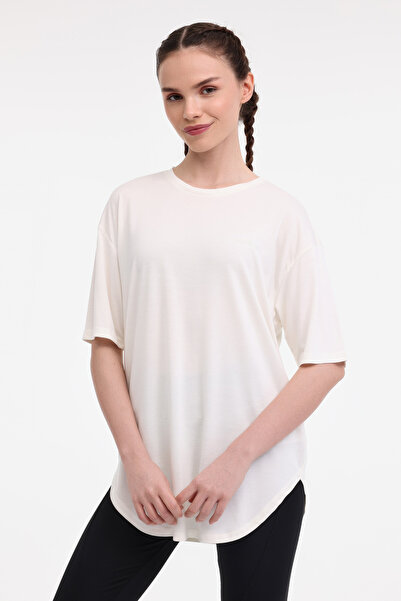 lumberjack Γυναικείο κοντομάνικο μπλουζάκι WL ROSA 11LYG15 5FX Ecru