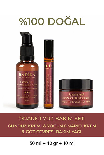Radika Supernatural Onarıcı & Besleyici Yüz Bakım Seti | Yüz ve Göz Çevresi B...