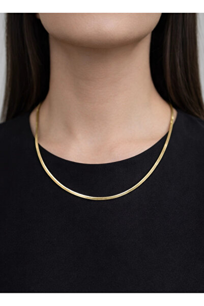 REDMOON GOLD 14 Ayar Gerçek Altın İtalyan Ezmesi Kolye