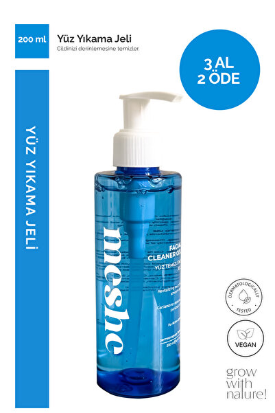 Meshe Yüz Yıkama Jeli – Arındırıcı ve Dengeleyici Günlük Cilt Temizleme Jeli