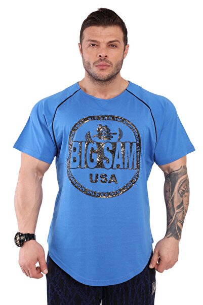 Big Sam Tricou esențial pentru antrenament de fitness pentru culturism Big Sa...