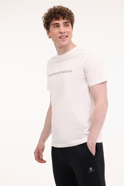 lumberjack ML SONO 11ITL615 5FX Λευκό ανδρικό κοντομάνικο μπλουζάκι