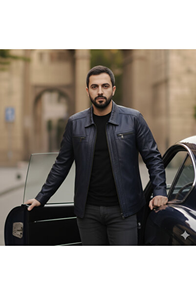 halismenspor Genuine Lambskin Men's Leather Coat Real Leather Jacket Soft Lea...