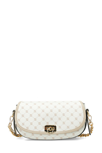 Butigo MNG GARNI KPK CPRZ 5FX EKRU MULTI Kadın Çapraz Çanta