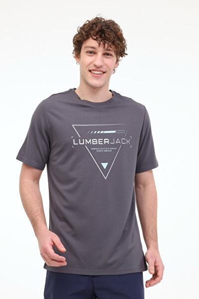 lumberjack ML CRIS 11C-ELG22001 5FX Antracit Tricou cu mânecă scurtă pentru b...