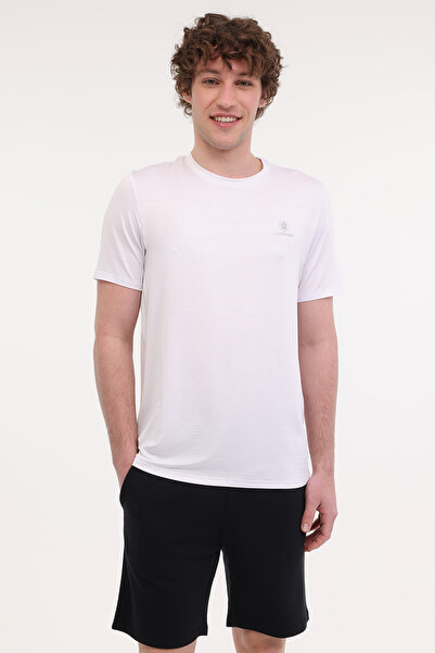 lumberjack ML TIM 11ELG1010 5FX Λευκό ανδρικό κοντομάνικο μπλουζάκι