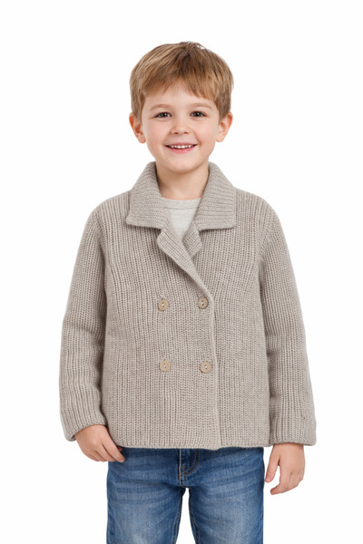 Minora سترة تريكو للأولاد من ثيسالونيكي باللون البيج