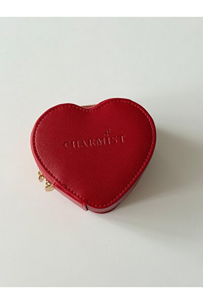 Charmist Kırmızı kalp takı çantası