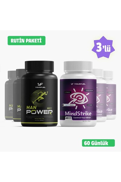 yourfuel ManPower & MindStrike | 60 Günlük Paket