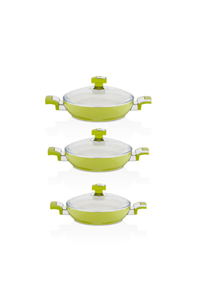 Bonera طقم عجة سيراميك أخضر - 6 قطع