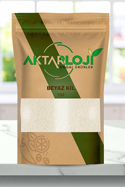 aktarloji 1 كجم من الطين الأبيض المسحوق - قناع طبيعي للبشرة والوجه والشعر / ق...
