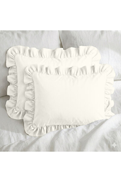 Sabia Set de huse de pernă cu volane, 100% bumbac, 50x70 cm