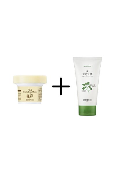 SKINFOOD قناع مسام البيض + رغوة تنظيف الحديقة النباتية 150 مل
