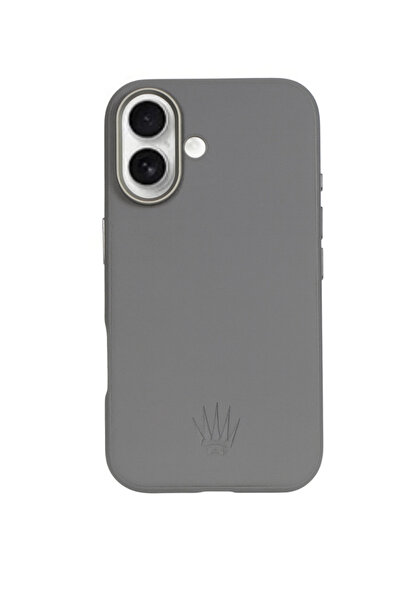 WATCHOFROYAL Luxe Iphone 16 Gri Manyetik Özellikli Kılıf