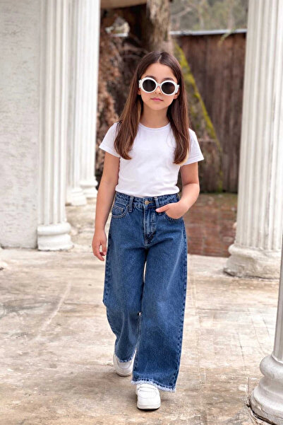 DUDOR KİDS DEVOJČIČINE TRAŽENE PLAVE FARMERKE (FARMERKE-JEANS) - PRASANJUĆI STIL