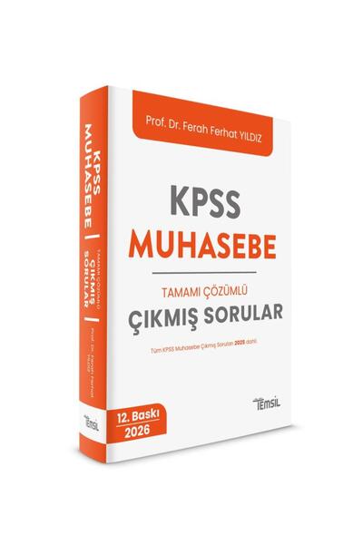 Temsil Kitap KPSS Muhasebe Tamamı Çözümlü Çıkmış Sorular