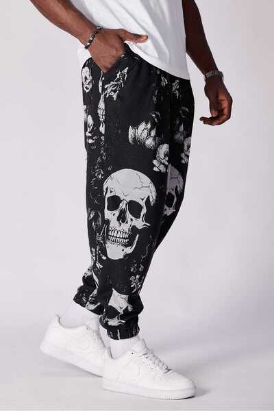 FG KONNİCHİWA Φούτερ Unisex με έθνικ σχέδιο, ελαστική μέση και πόδια, με τσέπ...