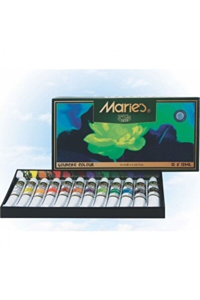Maries Guaj Boya 12 Renk 12 ml Tüp