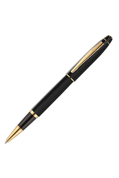 Scrikss 35 Matte Black Gold Rollerball Pens with Box