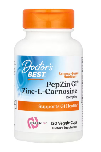 Genel Markalar PepZin GI, Zinc-L-Carnosine Complex, Gluten Free, Soy Free, Di...