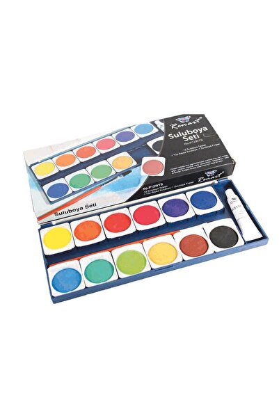 Renart 12 Li Suluboya Seti 1 Tüp Beyaz Suluboya Ve 1 Adet Fırça Ile Beraber