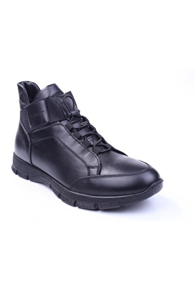 JAMES FRANCO 1905 Model 80MM 5290 Model Μαύρες Γνήσιες Δερμάτινες Ανδρικές Μπ...