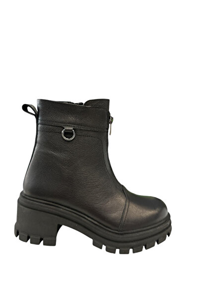 Castle Black YLDZ-52674-1 Μαύρες Γνήσιες Δερμάτινες Κλασικές Γυναικείες Μπότες