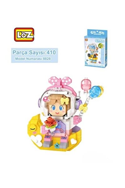 hak-iş oyuncak Loz Pink Astronaut 410 Piece Block