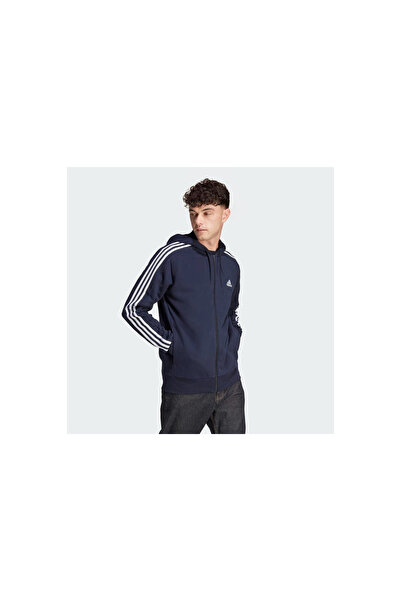 adidas Ic0434 m 3S ft Fz Hd Bluză de trening pentru bărbați, Albastru marin