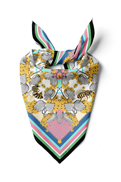Modabutik F55 ABSTRACT FLORAL BANDANA