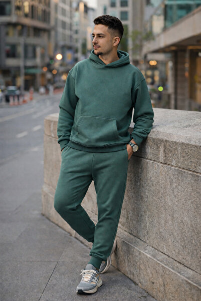 Souris Ανδρικό Σετ Αθλητικό Κοστούμι Άνετο Εφαρμογή με κουκούλα Βαμβακερό επέ...