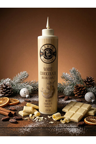 KARPE COFFEE BEYAZ ÇİKOLATA Dekor Sos 750gr (WHITE CHOCOLATE TOPPING SAUCE)