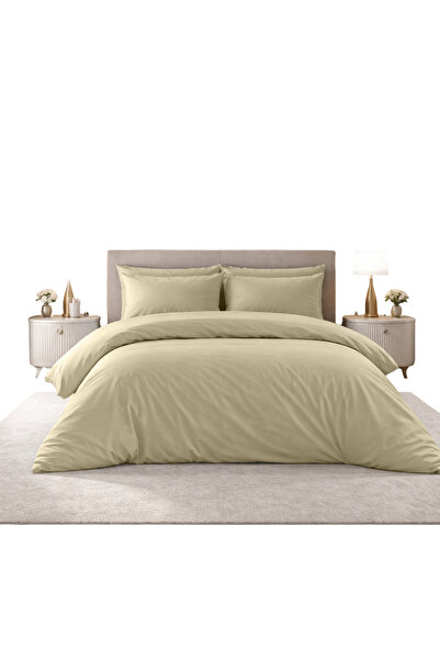 Sabia 100% bumbac 180x200 cm + 37 cm set husă de pilotă dublă cu cearșaf elas...