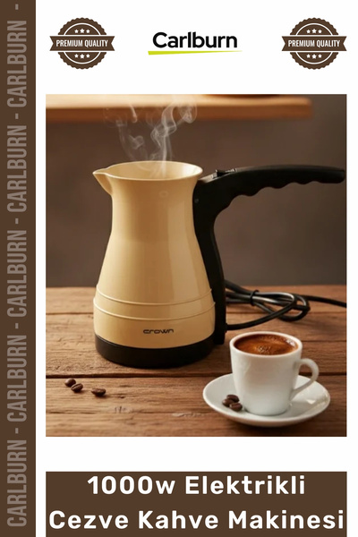 Carlburn # ماكينة قهوة كهربائية مدمجة ومتينة وعملية وسريعة وقوية بقدرة 1000 و...
