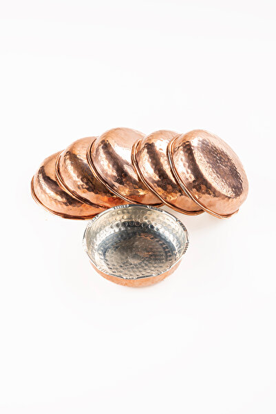 DMT COPPER HOME Dmt Copper Gaziantep Dövme Bakır Çerezlik Seti Kahvaltılık Ku...