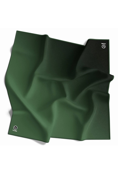 VİOLLA Twill Degrade Desenli Zümrüt Yeşili Renkli 90x90 Eşarp (İpek İçermez) ...