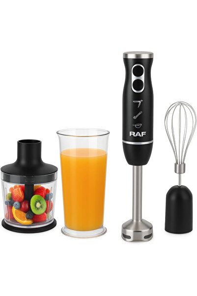 raf Blender Set 4 in 1 || Stainless Steel 400W || Powerful Turbo Boost With V...